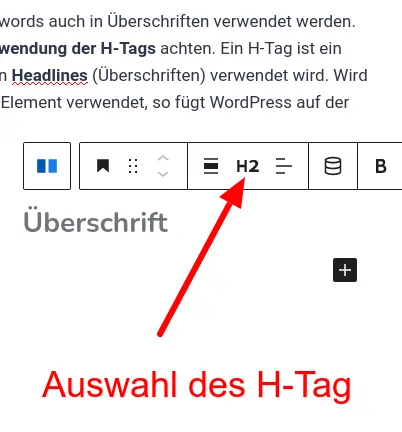 Auswahl H-Tag