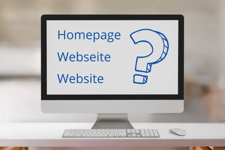Der Unterschied zwischen Homepage, Webseite und Website